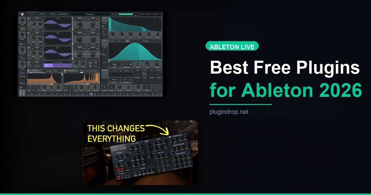 12 Best Free VST Plugins for Ableton Live in 2026