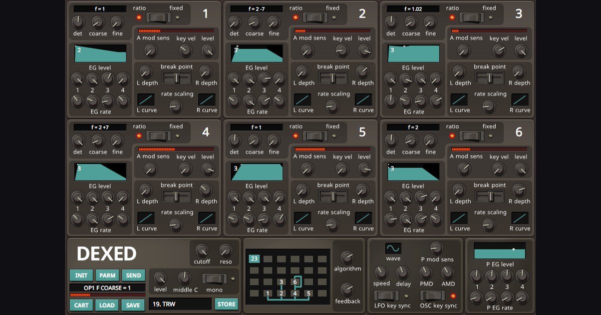 Dexed — FREE DX7 FM Synth Emulation (Open Source)
