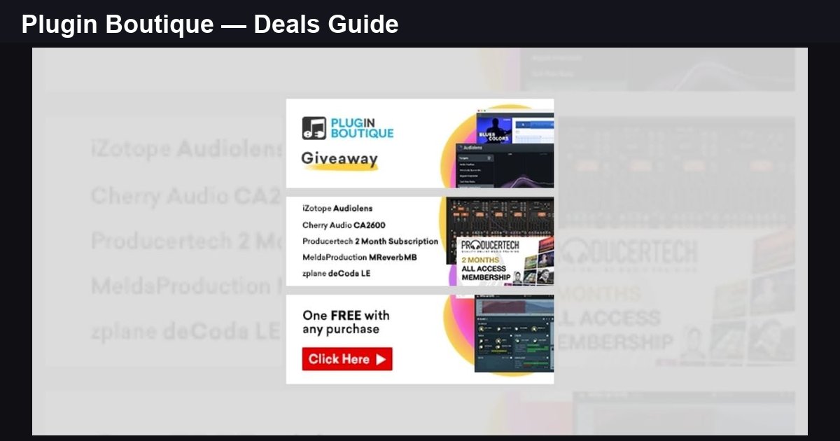 Plugin Boutique Deals — How to Save Money on VST Plugins