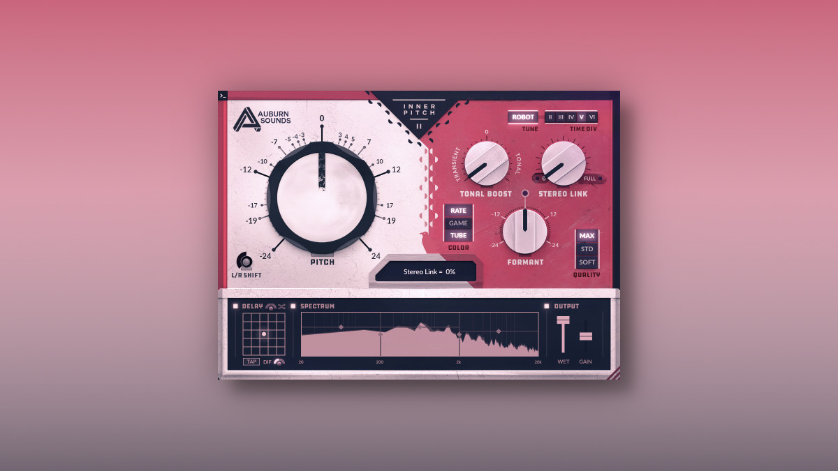 Inner Pitch effect plugin by Auburn Sounds on sale for $20 USD